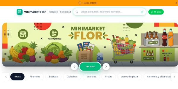 Captura web de Tienda Web